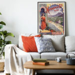 Affiche Vintage Tunisie Hammam-el-Lif 1895 | Emile Levy – Image 4