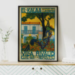 Affiche Vintage El-Kalaa sur Tlemcen - Villa Rivaud | Dzeco.art