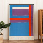 Affiche vintage abstraite 1965 – Bireline Preview – Image 6