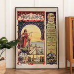 Affiche vintage style rétro Algérie - Dzeco Art