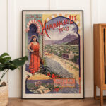 Affiche Vintage Tunisie Hammam-el-Lif 1895 | Emile Levy – Image 6