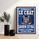 Affiche Vintage Savon le Chat - Marseille 1895 | Dzeco Art – Image 7