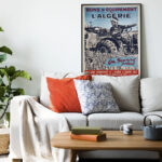 Affiche Vintage Algérie - Bons d'Équipement par Jacques Blein – Image 4