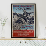 Affiche Vintage Algérie - Bons d'Équipement par Jacques Blein – Image 5