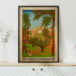 Affiche vintage Ghardaïa – L’Algérie via Marseille | PLM Dzeco Art – Image 2
