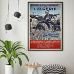 Affiche Vintage Algérie - Bons d'Équipement par Jacques Blein – Image 7