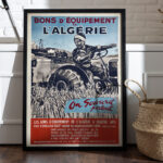 Affiche Vintage Algérie - Bons d'Équipement par Jacques Blein – Image 8