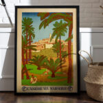 Affiche vintage Ghardaïa – L’Algérie via Marseille | PLM Dzeco Art – Image 6