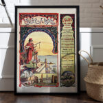 Affiche vintage style rétro Algérie - Dzeco Art