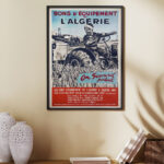 Affiche Vintage Algérie - Bons d'Équipement par Jacques Blein – Image 9