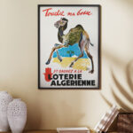 Affiche Vintage Loterie Algérienne - Touchez ma Bosse | Dzeco Art – Image 9