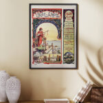 Affiche vintage style rétro Algérie - Dzeco Art