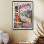 Affiche Vintage Tunisie Hammam-el-Lif 1895 | Emile Levy – Image 9