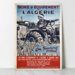 Affiche Algérie Vintage - Bons d'équipement de l'Algérie - Dzeco Art