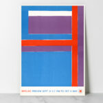 Affiche vintage abstraite 1965 – Bireline Preview