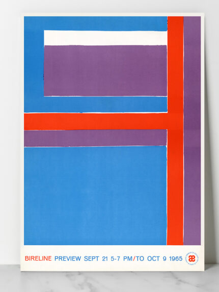 Affiche vintage abstraite 1965 – Bireline Preview