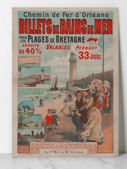 Affiche Vintage Chemin de Fer d’Orléans Dzeco Art