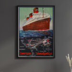 Affiche Vintage Compagnie Générale Transatlantique - Dzeco Art – Image 7