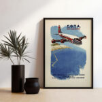 Affiche Vintage Air Algérie C.G.T.A. - Vol sur Alger | Dzeco Art – Image 6