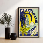 Affiche vintage Hôtel Oasis Alger Dzeco Art – Image 7