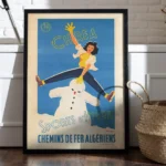 Affiche Vintage Algérie - Chréa Sports d'Hiver | Décoration Dzeco – Image 7