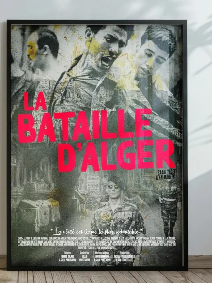 Décoration intérieure avec l’affiche du film La Bataille d'Alger by Dzecoart