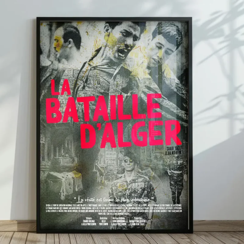 Décoration intérieure avec l’affiche du film La Bataille d'Alger by Dzecoart