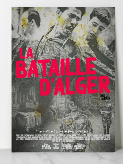 Décoration intérieure avec l’affiche du film La Bataille d'Alger by Dzecoart