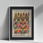 Affiche Algérie Vintage : Timbre Broderie d'Annaba | DzecoArt – Image 4