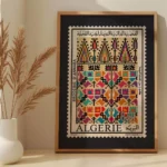 Affiche Algérie Vintage : Timbre Broderie d'Annaba | DzecoArt – Image 6