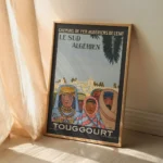 Affiche vintage Touggourt Algérie - Chemin de fer de l’État – Image 7
