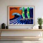 Affiche Vintage Perrier Voilier - Bernard Villemot 1982 – Image 2