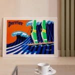 Affiche Vintage Perrier Voilier - Bernard Villemot 1982 – Image 3