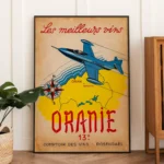 Affiche vintage Oranie – Les meilleurs vins d’Algérie – Image 3