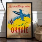 Affiche vintage Oranie – Les meilleurs vins d’Algérie – Image 2