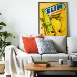 Affiche Vintage Slim Citron – Publicité Hamoud Boualem – Image 4