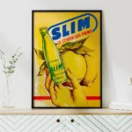 Affiche Vintage Slim Citron – Publicité Hamoud Boualem – Image 5