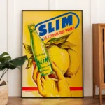 Affiche Vintage Slim Citron – Publicité Hamoud Boualem – Image 6