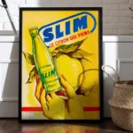 Affiche Vintage Slim Citron – Publicité Hamoud Boualem – Image 7
