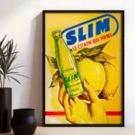Affiche Vintage Slim Citron – Publicité Hamoud Boualem – Image 8