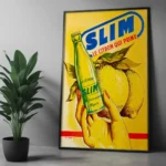 Affiche Vintage Slim Citron – Publicité Hamoud Boualem – Image 9