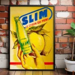 Affiche Vintage Slim Citron – Publicité Hamoud Boualem – Image 10