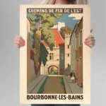 Affiche vintage Bourbonne-les-Bains - Chemins de Fer de l'Est – Image 8