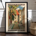 Affiche vintage Bourbonne-les-Bains - Chemins de Fer de l'Est – Image 6