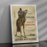 Affiche vintage Algérie - Loterie Algérienne 1949 Tamanrasset