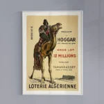 Affiche vintage Algérie - Loterie Algérienne 1949 Tamanrasset