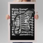 Affiche Make Something - Design Typographique Moderne – Image 2