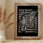 Affiche Make Something - Design Typographique Moderne – Image 4