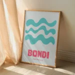 Affiche Ville Bondi Beach — Design Minimaliste & Vagues – Image 3