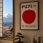 Affiche Ville Fuji — "Fruit Market" Style Japonais Moderne – Image 2